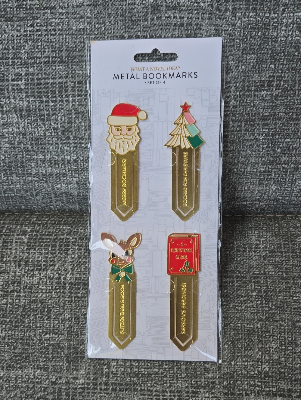 🎅🎅🎅Designworks Inc. Metal Bookmark Set of 4 NWOT
